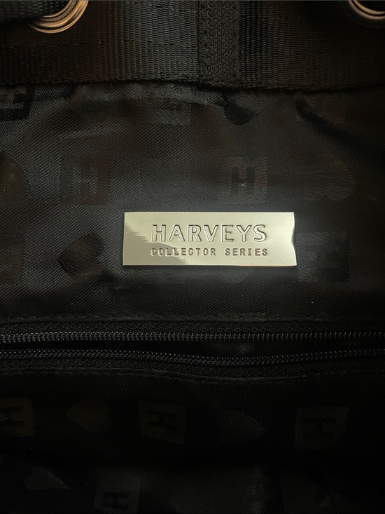 Harveys Best In Show Black Dog Face Tote Backpack with Red Accent